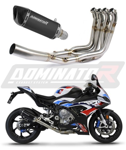 kompletny układ wydechowy z tłumikiem DOMINATOR Full System HP6 CZARNY pasujący do motocykla BMW M1000RR 2020 - 2024 2