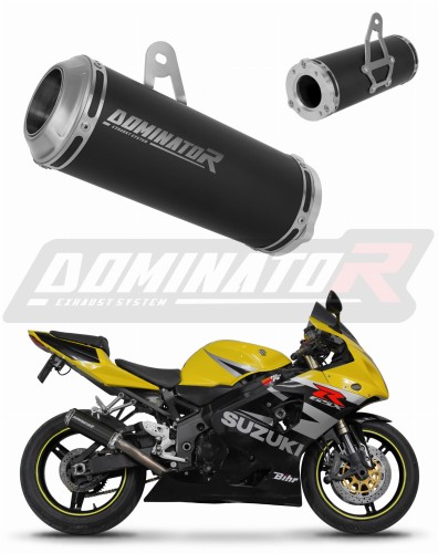wydech tłumik DOMINATOR GP CZARNY pasujący do motocykla Suzuki GSXR 750 K1-K5 2001 - 2005 2
