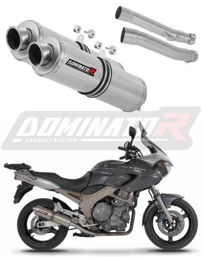 échappement silencieux DOMINATOR rond compatible avec la moto Yamaha TDM 900 2002  2013