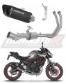 complete exhaust system with muffler DOMINATOR Full System HP6 BLACK fits to Kawasaki Z650 2023  2026