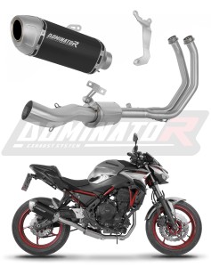 Kawasaki Z650 2023 - 2026 Ligne complète d'échappement Collecteur Silencieux S6 NOIR + dB killer
