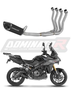 Suzuki GSX-S 1000 GX 2024 Ligne complète d'échappement Collecteur Silencieux HP8 NOIR + dB killer