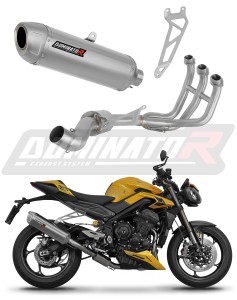 Triumph STREET TRIPLE 765 S / R / RS 2023 - 2024 Ligne complète d'échappement Collecteur Silencieux S6 + dB killer
