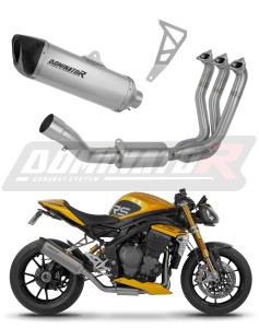 Triumph Speed Triple 1200 RS / RR 2021 - 2024 Ligne complète d'échappement Collecteur Silencieux Titane HP6 + dB killer