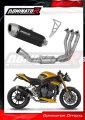 kompletny układ wydechowy z tłumikiem DOMINATOR Full System S6 CZARNY pasujący do motocykla Triumph Speed Triple 1200 RS / RR 2021 - 2024 2
