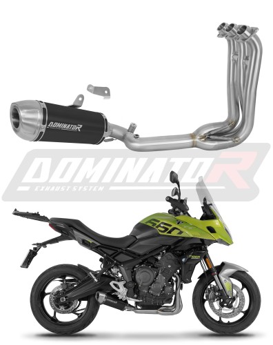 kompletny układ wydechowy z tłumikiem DOMINATOR Full System S3 CZARNY pasujący do motocykla Triumph Tiger Sport 660 2025 - 2026