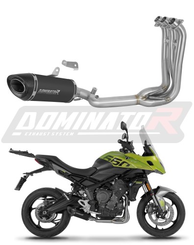 kompletny układ wydechowy z tłumikiem DOMINATOR Full System HP8 CZARNY pasujący do motocykla Triumph Tiger Sport 660 2025 - 2026