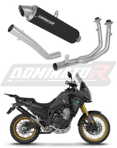 Rieju Aventura 500 2023 - 2026 Ligne complète d'échappement Collecteur Silencieux GPF NOIR + dB killer