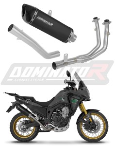 Rieju Aventura 500 2023 - 2026 Ligne complète d'échappement Collecteur Silencieux HP6 NOIR + dB killer