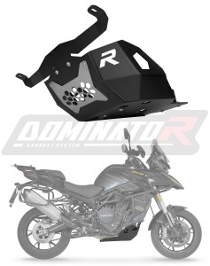 QJMOTOR SRT 900 S / SX 2025 - 2026 Plaque de protection du moteur en aluminium 4mm