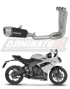 Triumph Daytona 660 2024 - 2026 Ligne complète d'échappement Collecteur Silencieux S3 NOIR + dB killer
