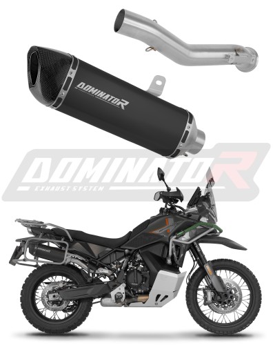 échappement silencieux DOMINATOR HP6 noir compatible avec la moto CF MOTO 1000 MTX 2026