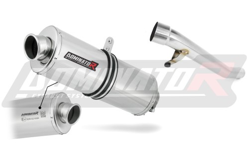 échappement silencieux DOMINATOR homologué ovale compatible avec la moto GSX 1200 INAZUMA 1999  2000 2
