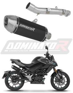 CF MOTO 125 NK 2025 - 2026 Pot d'échappement Silencieux S3 NOIR + dB killer