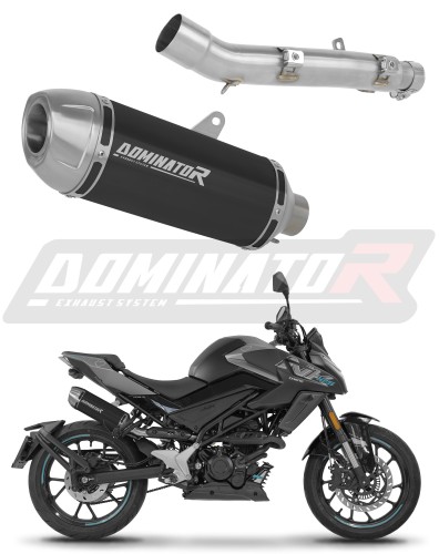 CF MOTO 125 NK 2025 - 2026 Pot d'échappement Silencieux S3 NOIR + dB killer