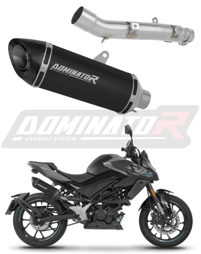 CF MOTO 125 NK 2025 - 2026 Pot d'échappement Silencieux HP8 NOIR + dB killer