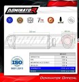 exhaust muffler DOMINATOR S6 fits to Kawasaki Z900 2025 2026 5