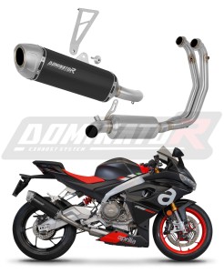Aprilia RS 660 2025 - 2026 Full Exhaust System Collector Silencer S6 BLACK EX + dB killer