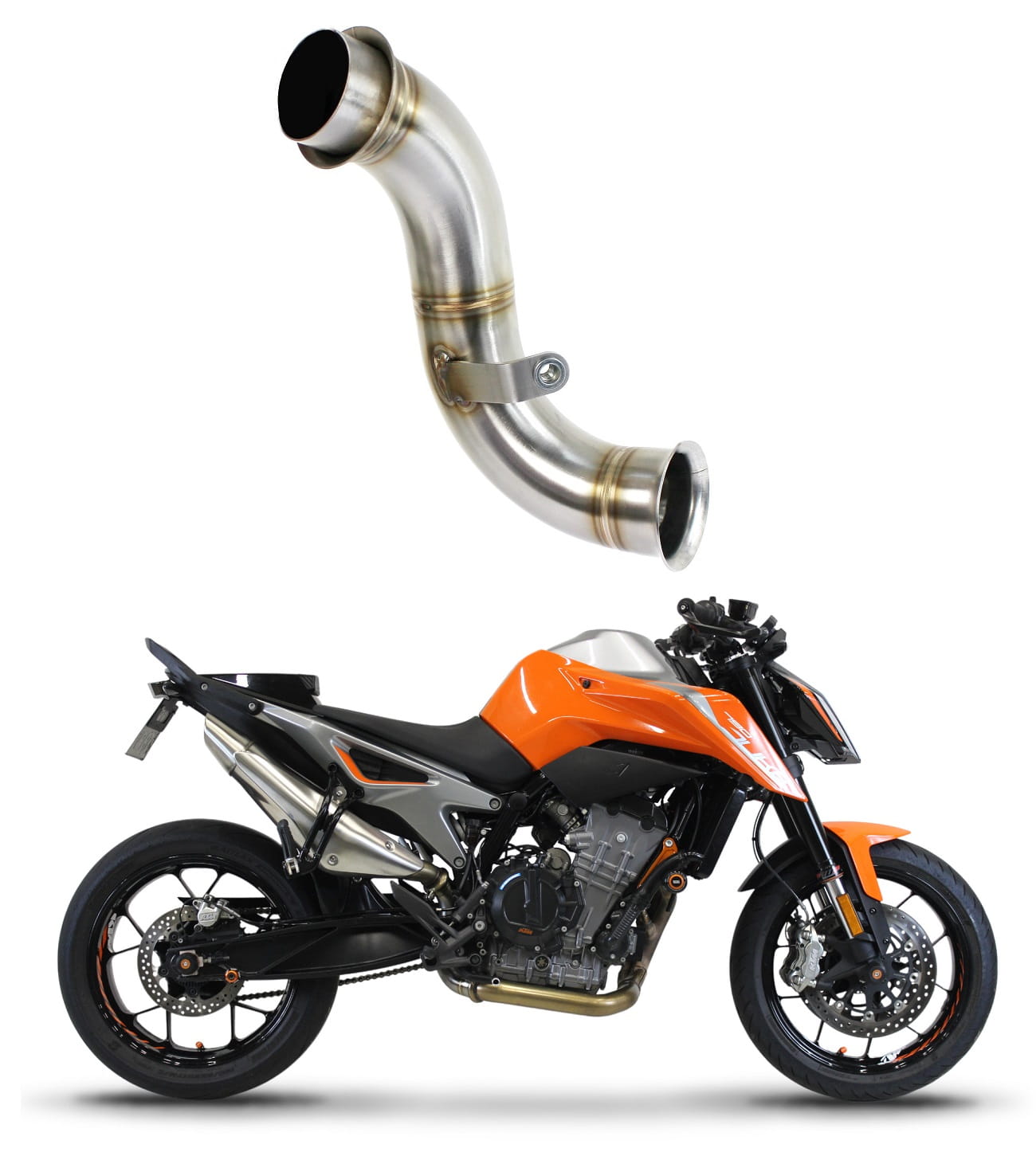 790 DUKE Décatalysateur Supprime le catalysateur DECAT 2018 - 2023 - Dominator Exhaust Systems